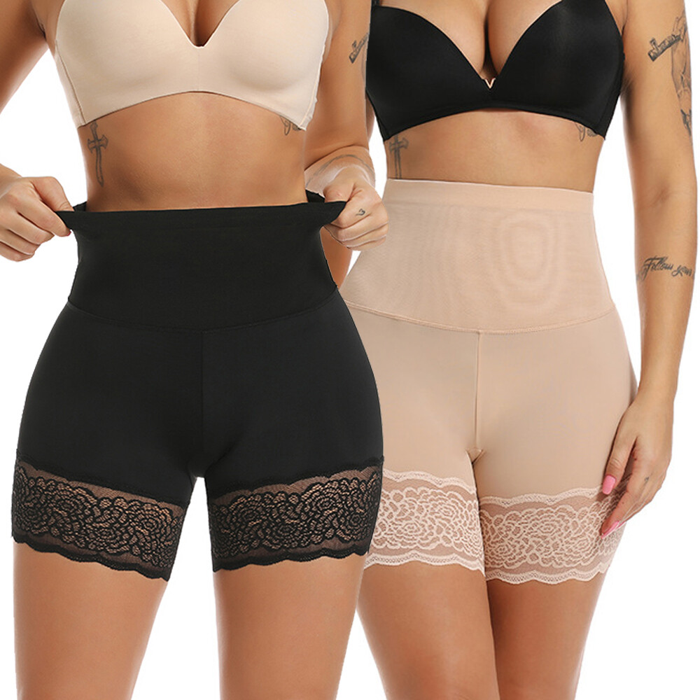 Women's High Waist Tummy Control Boyshorts Anti-Chafing Shapewear