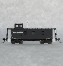 N Trainworx 31499-03 Rio Grande black caboose "no number"