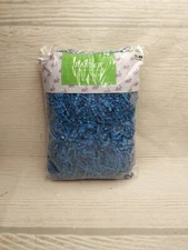 New! Blue Gift Basket Crinkle Paper Shred Filler Tier Trays July 4 Christmas USA