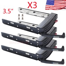 Lot 3 Supermicro MCP-220-00075-0B Hot-Swap 3.5" Tray MCP-220-00024-0B 01-SC93301