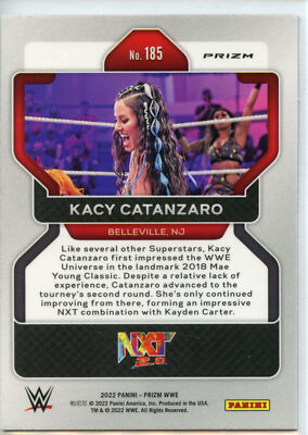 2022 Panini Prizm WWE Wrestling RUBY WAVE Parallel #185 Kacy