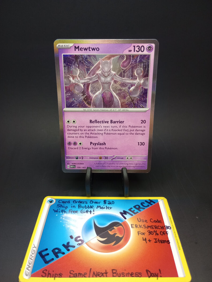 Pokemon TCG Mewtwo Holo Rare - 150/165 Pokemon 151 JAPANESE NM