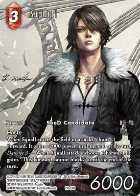 Squall PR-108 Full Art Foil Promo Final Fantasy FFTCG