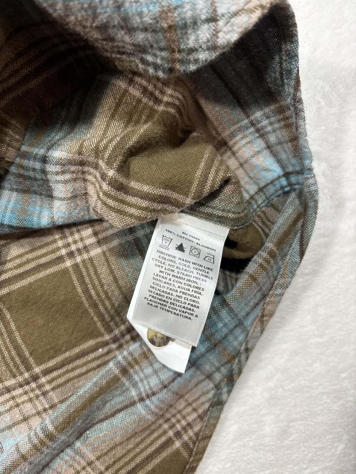 Pendleton Mason Size Medium Plaid Button Up Longs… - image 5