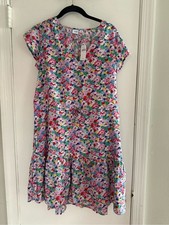 GAP Women’s Multicolor Floral Pink Day Dress w Pockets Size M