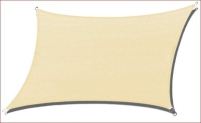 KANAGAWA 10 ×10  Sun Shade Sails Rectangle Sand UV Block Pergola & Hardware Kit 