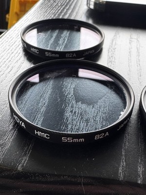 Hoya 52mm & 55mm Circular Threaded Clear Filter Kit 82A CS PL FL-DAY 1B