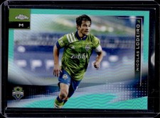 2021 Topps Chrome MLS Nicolas Lodeiro Aqua Refractor #/299 Sounders