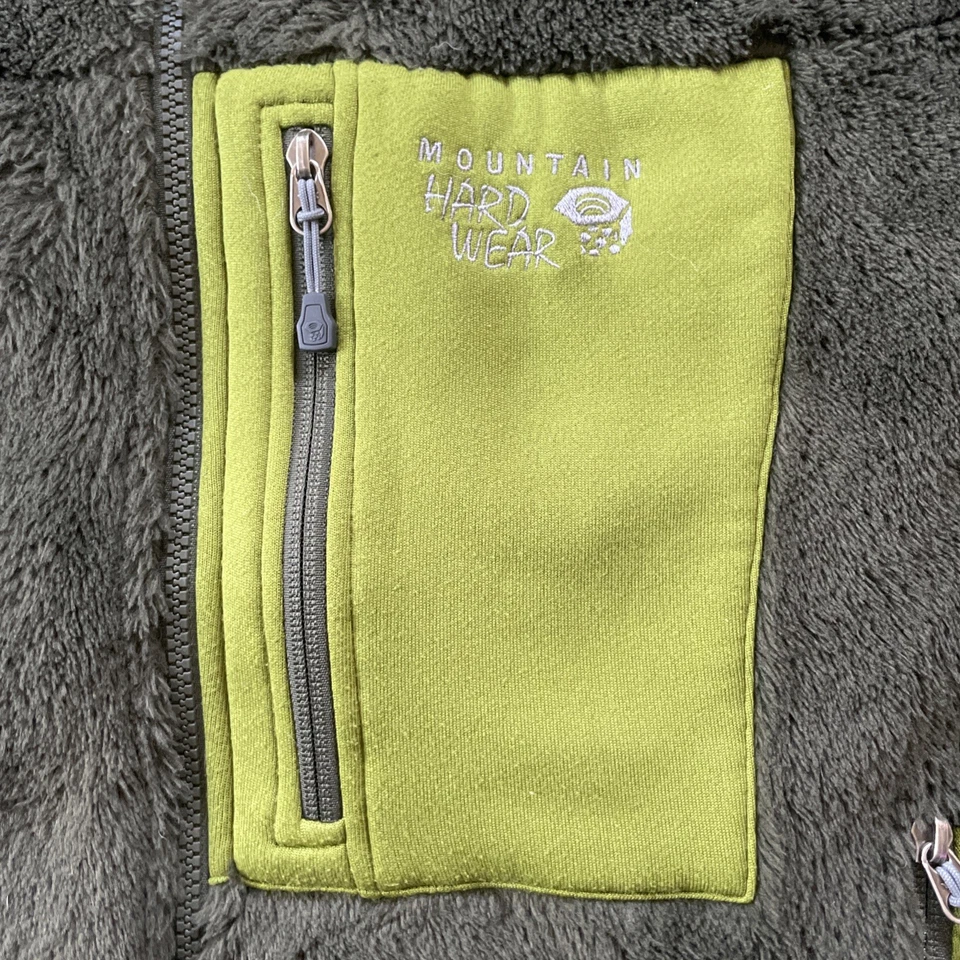 Mountain Hardwear Jacket Mens Med Green Monkey Man High Loft Fleece Gorpcore - Image 2 of 4