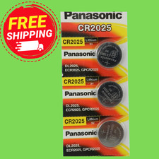 PANASONIC CR2025 LITHIUM 3V BATTERY - EXP. 12-2033 - 3Pcs