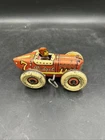 Vintage Marx Midget Racer Tin Wind Up Race Car # 7 Toy W/driver. ML