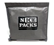 Nice Packs Reusable Dry Ice Packs for Coolers, Lunch Boxes, Frozen Food Shipping