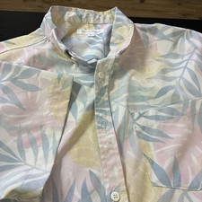 Hawaiian VINTAGE SUMMER L Button Down Short Sleeve Very Soft Shirt