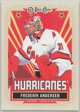 2025-26 O-Pee-Chee Retro #216 Frederik Andersen Carolina Hurricanes