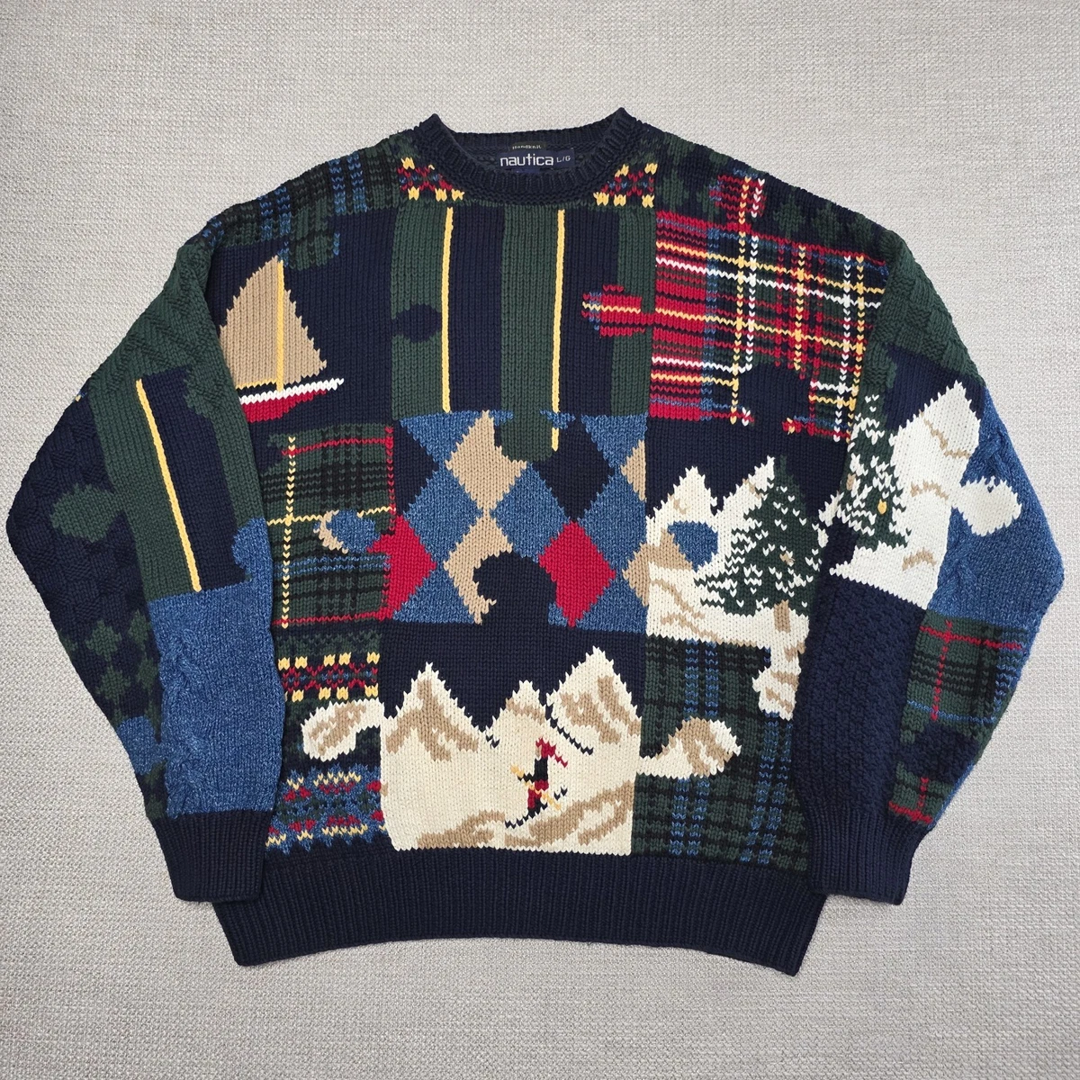 Nautica 100% Cotton 90s Crewneck Sweaters for Men for sale | eBay