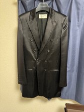 Saint Laurent 22SS Double Breasted Long Tuxedo Jacket