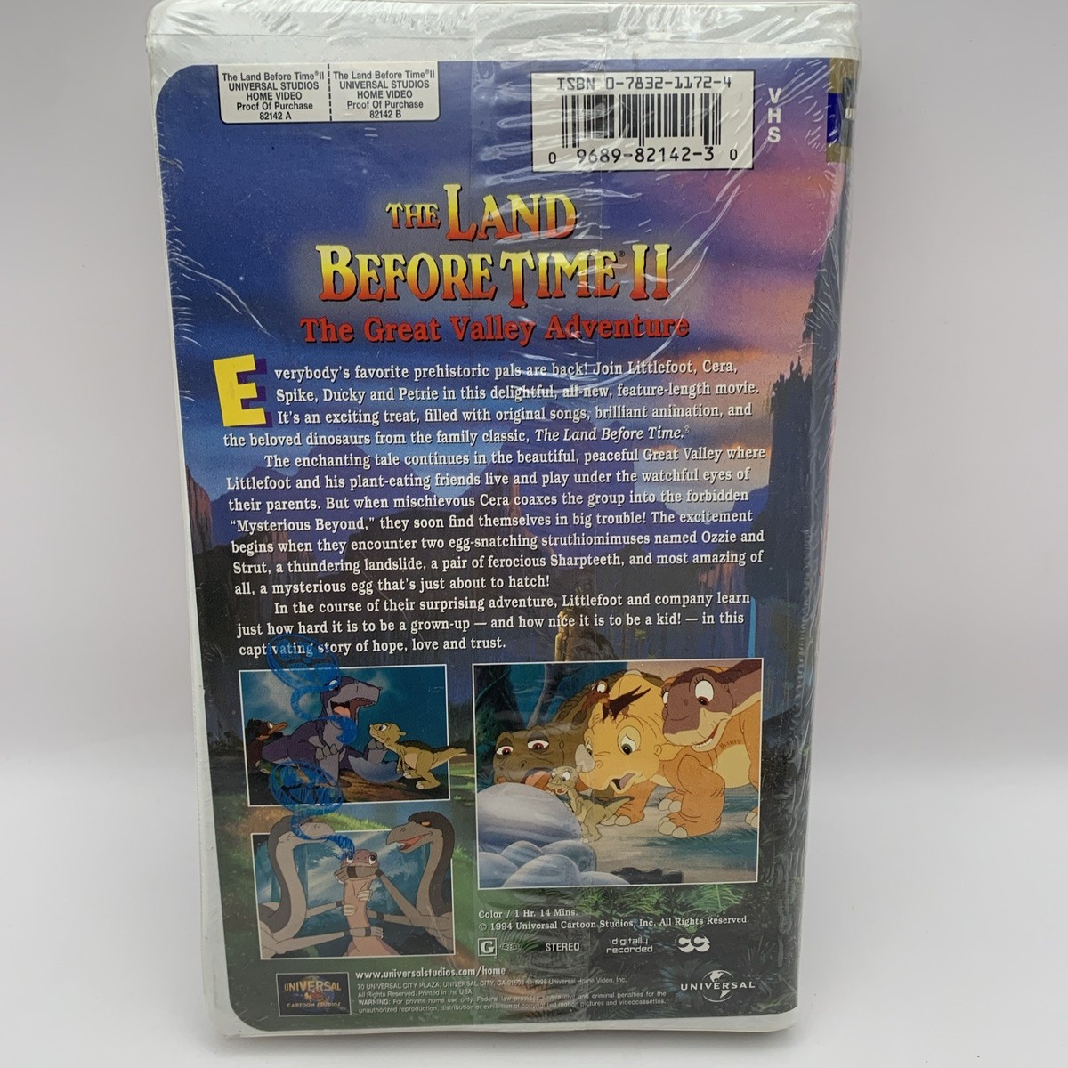 Buy The Land Before Time II: The Great Valley Adventure (VHS, 1994
