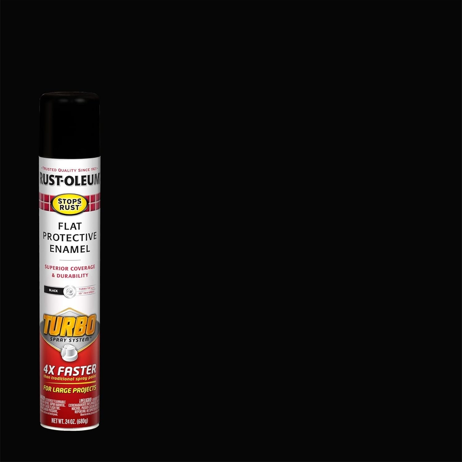 Rust-Oleum 376298-6PK Stops Rust Turbo Spray System Spray Paint, 24 oz, 6PACK