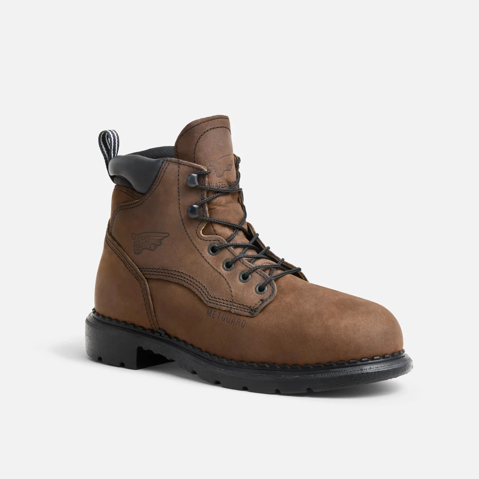 Red Wing Supersole Men's 6-inch Waterproof Safety Toe Metguard Boot, Style 4433