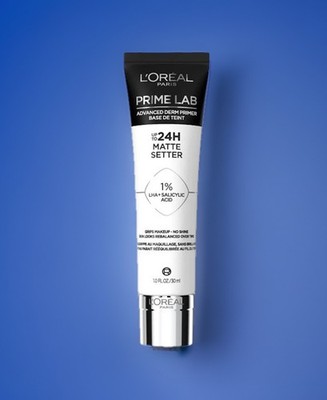 L'Oreal Prime Lab MATTE SETTER Primer Matte 24H 1% LHA + Salicylic Acid NEW!