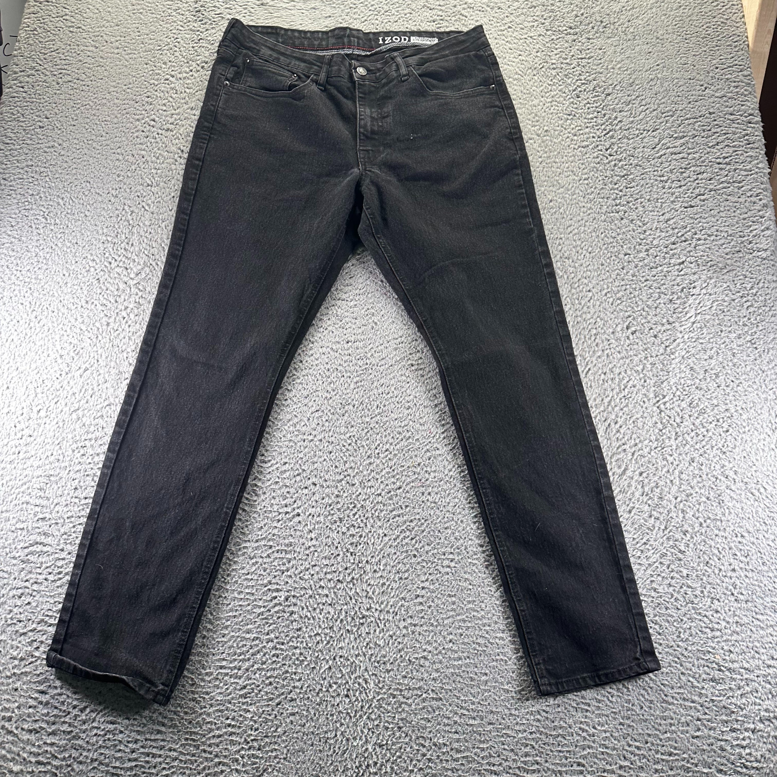 's 36x32 Black Cotton Denim Tapered Leg Slim Fit Workwear St