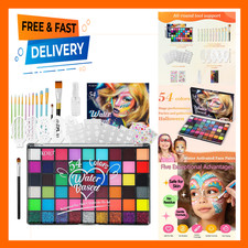 Face Painting Kit for Kids and Adults, Water Activated Face Paint Makeup
