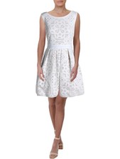 XSCAPE Womens Lined Sleeveless Above The Knee Cocktail Fit + Flare Dress