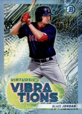 2022 Bowman Blaze Jordan #VV-10 Virtuosic Vibrations Chrome Red Sox