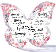 Christian Gifts for Women Friends Birthday Butterfly Inspiration Religious Va...
