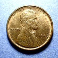 1909-VDB Lincoln cent  Ch. BU Brown