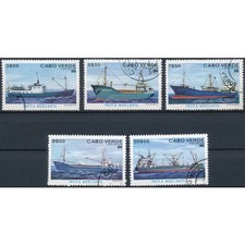 Freighters: 5 Values - Cape Verde 1980 - FH - MiNr 431/4 & 436