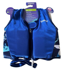 Speedo Swim Training Vest Zippered Adjustable Strap 33-45 lbs Medium 2-4