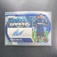 Panini Prizm FIFA Club World Cup Diego Milito Inter Global Graphs Autograph