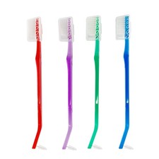4-Pack Orthodontic Toothbrushes with Double-Ended Design V-Trim Brush and I...