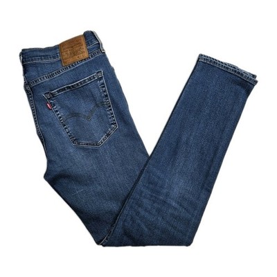 Levi's 512 Slim Tapered Jeans Big E Mid Blau W35 L31 Herren Stretch Denim Freizeit