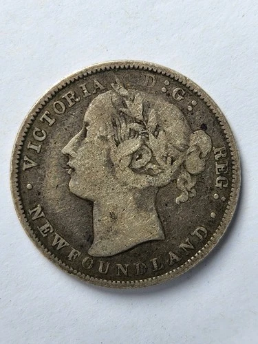 1865 Newfoundland 20 Cents — photo from another recent sale