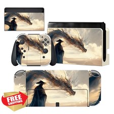 Switch OLED Skins Cloudwalker's Encounter Vinyl Decal Wrap Full Set