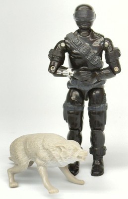 1985 G.I. JOE ARAH Snake Eyes v2 Commando 3.75  Figure Timber Wolf Hasbro READ