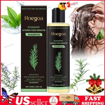 3PACK Organic Rosemary Hair Growth Shampoo for Women and Men-Natural Thicke...