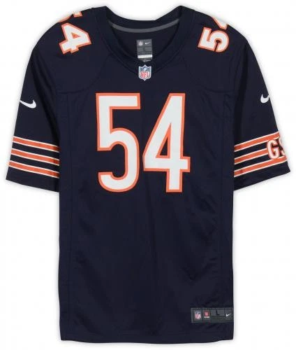 Brian Urlacher Chicago Bears Signed Nike Navy Game Jersey w/HOF 2018 Insc - Image 4 of 4