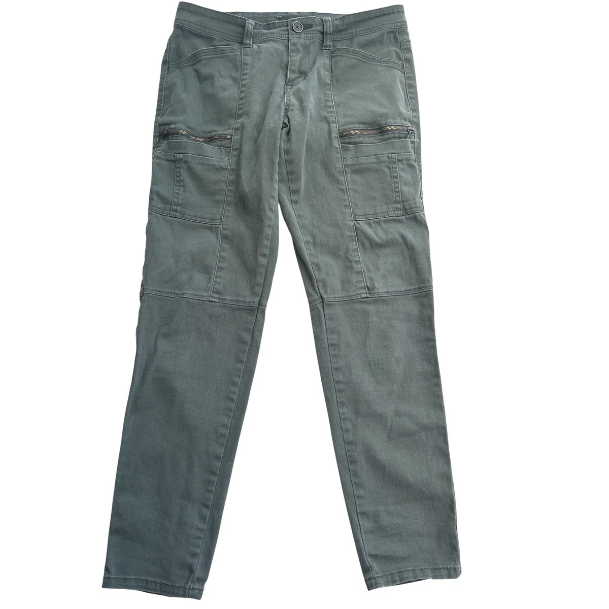 Pantalon Cargo Vintage Union Bay – Femme Taille 10 – Gris – Style Y2K Grunge Preppy