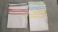 Blank Canvas Zipper Pouch Bundle   Assrted Zipper Colors  Craft Ready - 7" x 9"
