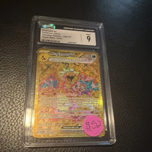 Pokémon TCG Charizard ex Obsidian Flames Hyper Rare Holo CGC 9 228/197