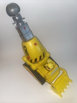 PAW Patrol The Movie Rubble's Deluxe Yellow Bulldozer & Figure With Moving Crane