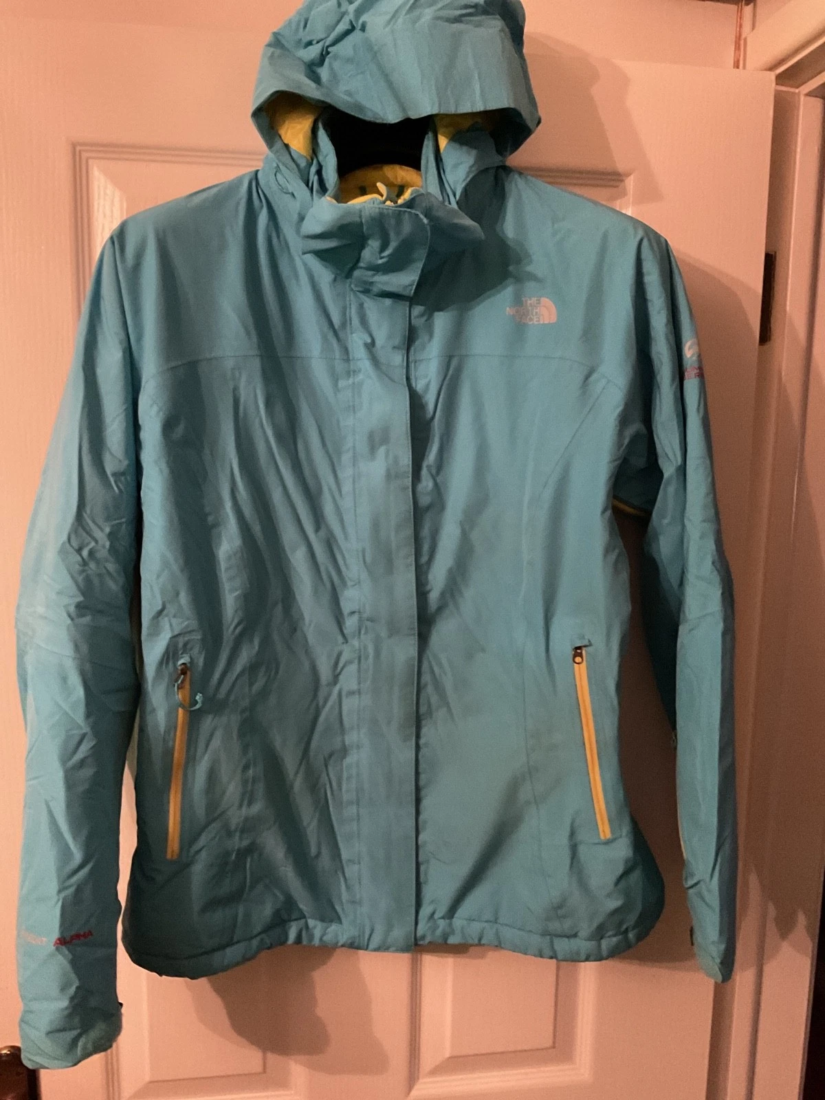 North Face Summit Series Hyvent Alpha Ski Jacket Primaloft Women’s L LARGE