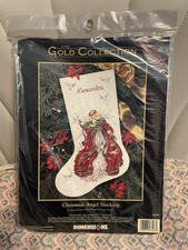 Dimensions Gold Collection CHRISTMAS ANGEL Stocking Counted Cross Stitch 8498