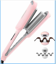 TYMO Pink Mini 3-Barrel Hair Waver, Ceramic, ...