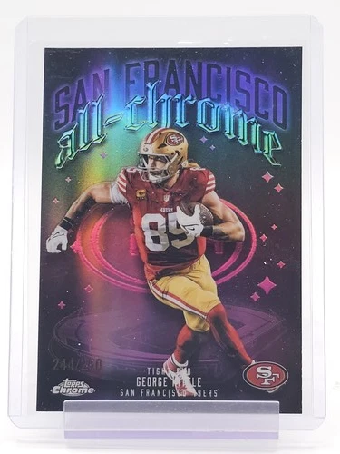 2025 Topps Chrome George Kittle Pink Refractor (RAW)