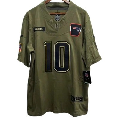 Herren Football NFL Trikot Drake Maye #10 Freizeit Kurzarm Sportoberteil