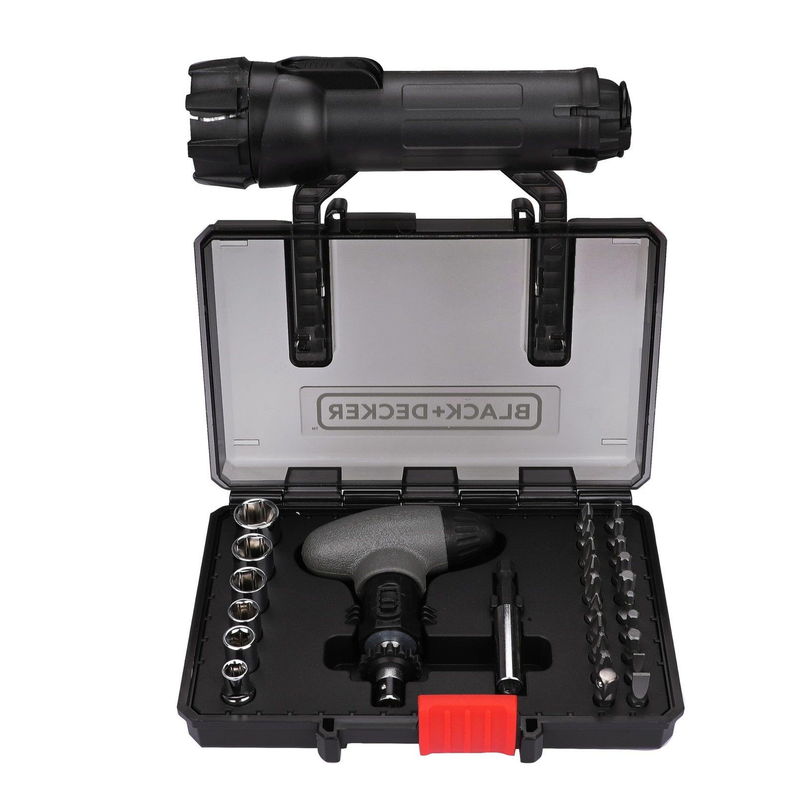 Kit de SOS panne A7224 gris pour rester visible la nuit avec torche et gilet de sécurité